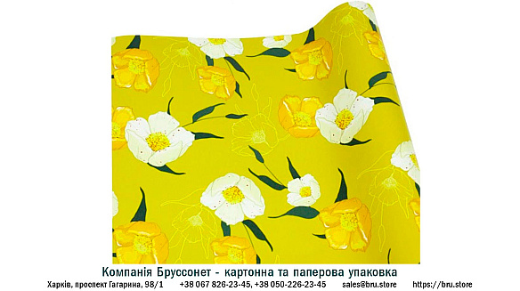 Подарунковий папір офсетний 50 г/м² 100x70 см 