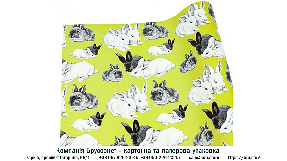 Подарунковий папір офсетний 50 г/м² 100x70 см 