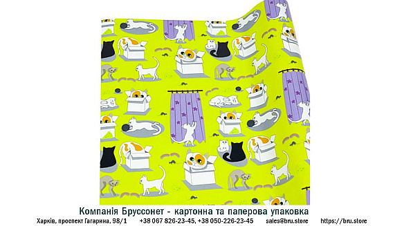 Подарунковий папір офсетний 50 г/м² 100x70 см 
