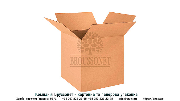Гофроящик 300x300x500 мм бурого кольору з об'ємною вагою 11 кг на we.ua