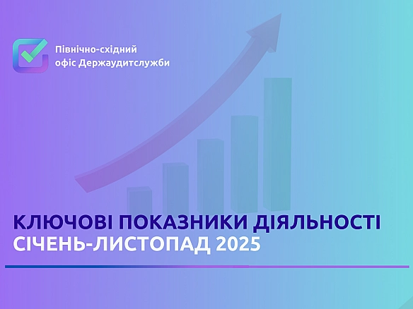Ключові показники діяльності січень-листопад 2025 року - Північно-східний офіс Держаудитслужби на weua.dev
