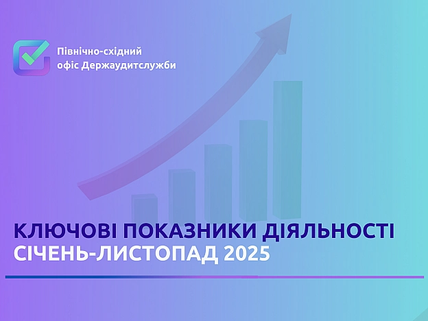Ключові показники діяльності січень-листопад 2025 року - Північно-східний офіс Держаудитслужби на we.ua