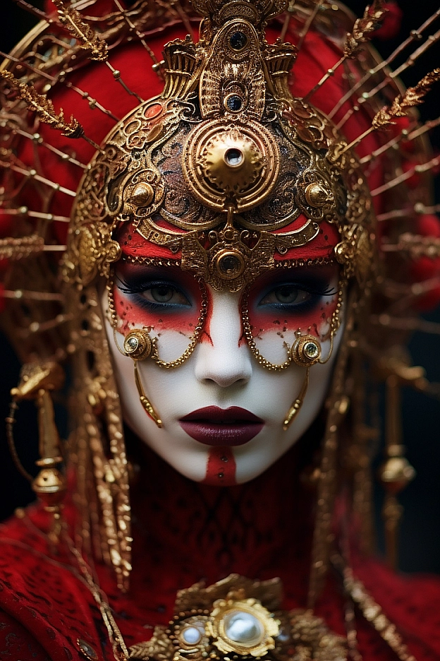 Нейромережа змішує -Baroquepunk cybergotic - Oльга on we.ua