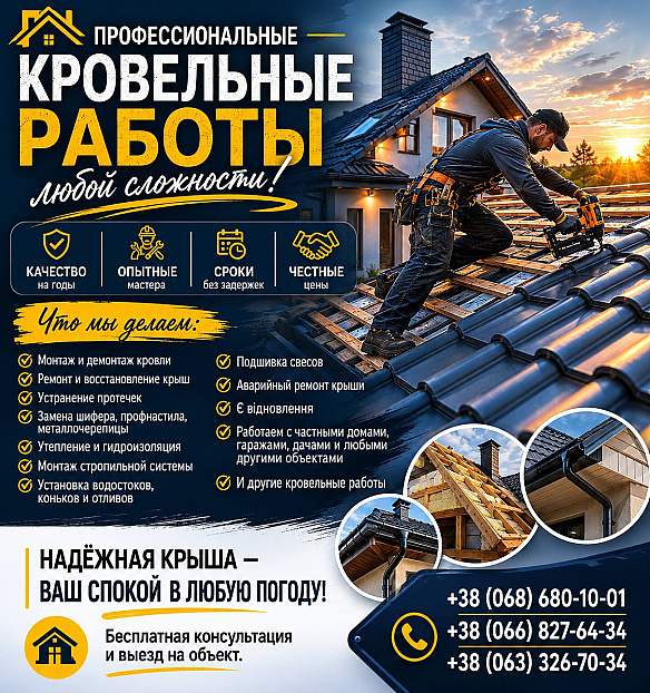 Послуги в послуги з будівельно-ремонтних робіт в Дніпрі за 1 грн на we.ua