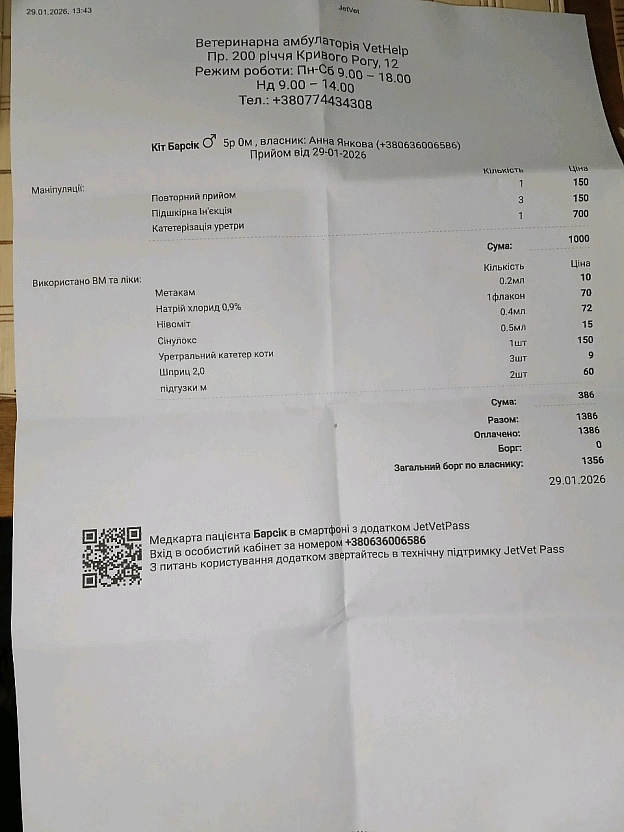 💔 ТЕРМІНОВО! БАРСІКУ ПОТРІБНА ВАША ДОПОМОГА!​Я просто розриваюся на частини... Здається, що проблеми накривають одна за одною, ... - Анна Янковая on we.ua